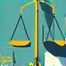 Illustration representing legal scales and justice.